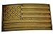 FL103 Unisex Vintage Steampunk Antique Brass USA Flag Plaque Buckle fits 1.33