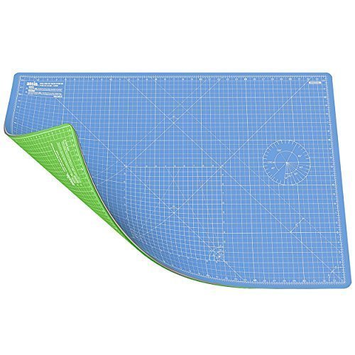 Cutting Mat, Self Healing Cutting Mat, Hobby Cutting Mat, Sewing Cutting Mat, Double Sided 5 Layers Eco Friendly Cutting Mat Imperial/Metric 34 Inch x 22.5 Inch/89 cm x 59 cm A1 - Sky Blue/Lime Green