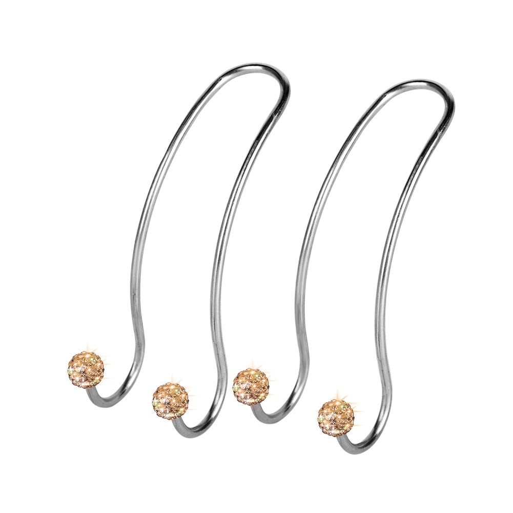 SAVORI Auto Hooks, Bling Car Hangers Organizer Seat Headrest Hooks Strong and Durable Backseat Hanger Storage Universal for SUV Truck Vehicle 2 Pack (Gold)