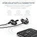 Bluetooth Headphones Neckband, TaoTronics Wireless Headset Magnetic In Ear Earbuds with Mic (Silicone Gel Surface, CVC 6.0 Noise Cancelling Microphone, IPX5 Waterproof, 10 Hours Playtime)