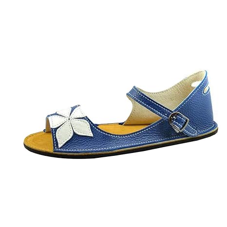 baby blue flat sandals