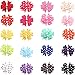 CÉLLOT 40Pcs 3 Inch Boutique Grosgrain Ribbon Pinwheel Hair Bows Alligator Clips For Girls Toddlers Hair Accessories Teens Gifts In Pairs (Polka Dot)