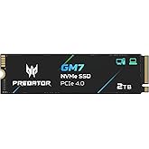 Acer Predator GM7 2TB SSD: M.2 2280 PCIe Gen 4 x4 NVMe 2.0, Read Speed Up to 7400 MB/s, Internal PC Solid State Drive for Laptop, Desktop and PS5 - BL.9BWWR.119