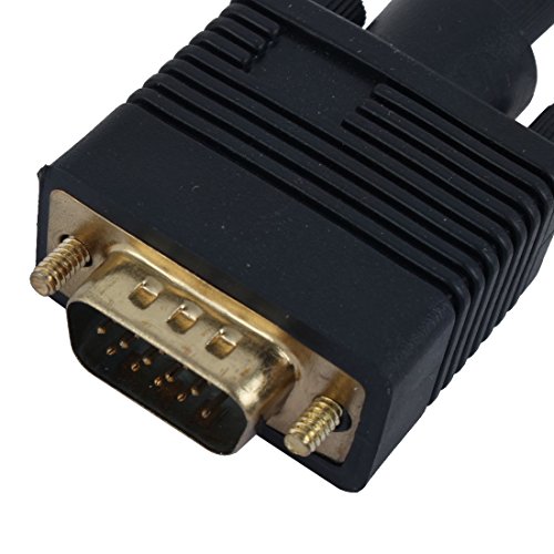 1 Male VGA to 2 Female VGA Splitter Cable Adapter