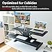 G Pack Pro – Standing Desk Converter | Electric Height Adjustable Stand Up Desk | Fits Dual Monitor | Removable Keyword Tray | Designed for Multipurpose Work | Black Colorthumb 4