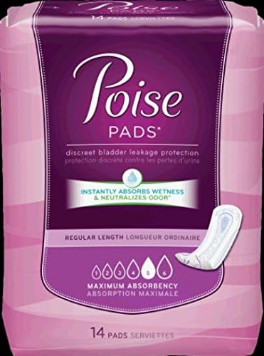Poise Female Ultra Side Shields Disposable Pad - Heavy Absorbency Regular 3" X 11" CS/84