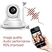 HD Home Security Camera, Wireless WiFi Camera with an Additional 5db Powerful Antenna for Home Monitor, Pan/Tilt Control, 4X Digital Zoom, Night Vision-White