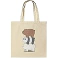 GRAPHICS & MORE We Bare Bears Bear Stack Grocery Travel Reusable Tote Bag