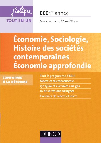 Économie, sociologie, histoire des sociétés contemporaines, économie approfondie