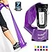 Super Exercise Band 7 ft. Long Resistance Bands. Flat Latex Free Home Gym Fitness Equipment For Physical Therapy, Pilates, Stretch, Yoga, Strength Training Workout. In Light, Medium or Heavy Tension.