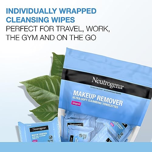 Neutrogena Makeup Remover Wipes Singles, Daily Facial Cleanser
