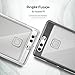 Ringke Fusion Compatible with Huawei P9 Crystal Clear PC Back TPU Bumper Drop Protection, Shock Absorption Technology Attached Dust Cap Protective Cover Huawei P9 Case - Clear