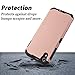 Alcatel Idol 4 / Alcatel Nitro 4 Case, Starshop Hybrid Heavy Duty Rugged Impact Advanced Armor Soft Silicone Cover With [Premium Screen Protector Included](Rose Gold)