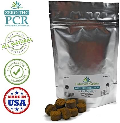 Calming Soft Chews for Dogs and Cats - All Natural - With Pure Hemp Oil Extract - 30ct 5mg per chew - Great for Anxiety, Tension, Arthritis Pain, Hip and Joint - To Support a Happy and Healthy Pet