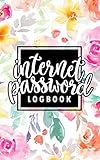 Internet Password Logbook: A Password Journal, Log Book & Notebook for Organization 0106 Watercolor by Honey Badger Coloring