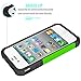 Tekcoo Compatible for iPhone 4S Case/iPhone 4 / 4G Cover, [Tmajor] Shock Absorbing Hybrid Best Impact Defender Rugged Slim Grip Bumper Cover Shell Plastic Outer & Rubber Silicone Inner [Green/Black]