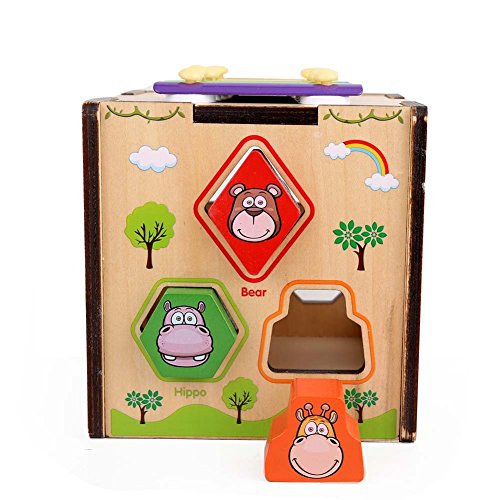 image for GEDIAO Wooden Learning Hammering & Pounding Toy with Silde Out Xylopho