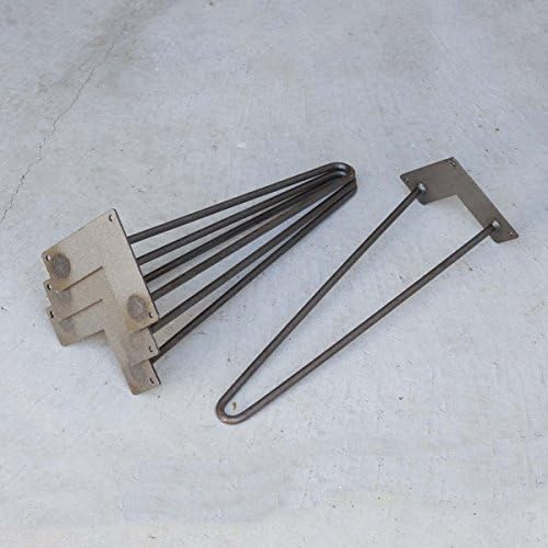 Rusty Garden Classic 2-rod metal hairpin leg 16" set/4 - W5031C4