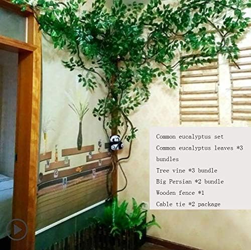 RENHAN Artificial Fake Flowers Eucalyptus Leaves Silk Flowers String Vine Flowers Plants Hanging Plant Leaves Garland For Wedding Party Garden Wall Decoration,B