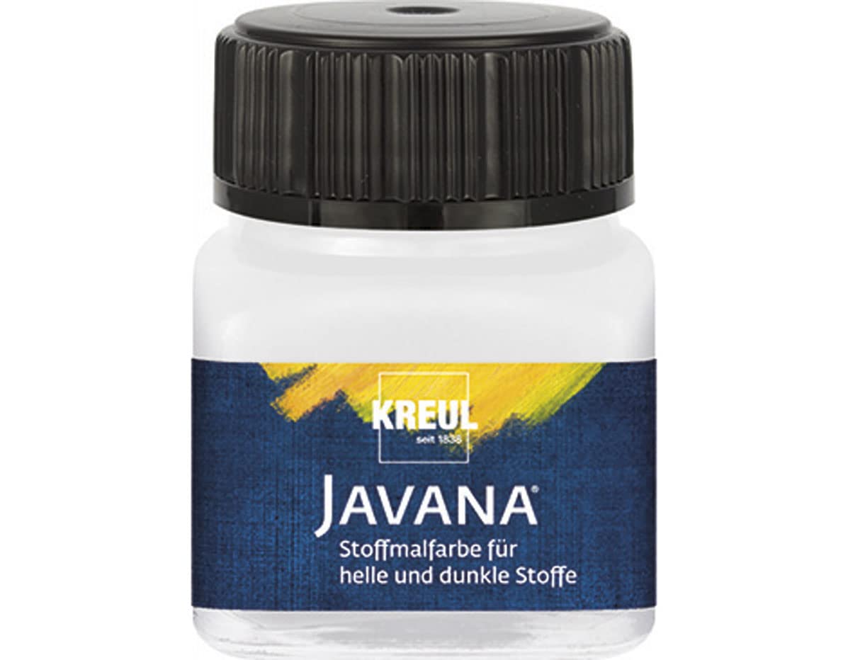 KREUL Peinture Textile 40° JAVANA "Opak" 20ml Blanc
