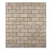 Ivory Travertine 2 X 4 Tumbled Brick Mosaic Tile - Box of 5 sq. ft.