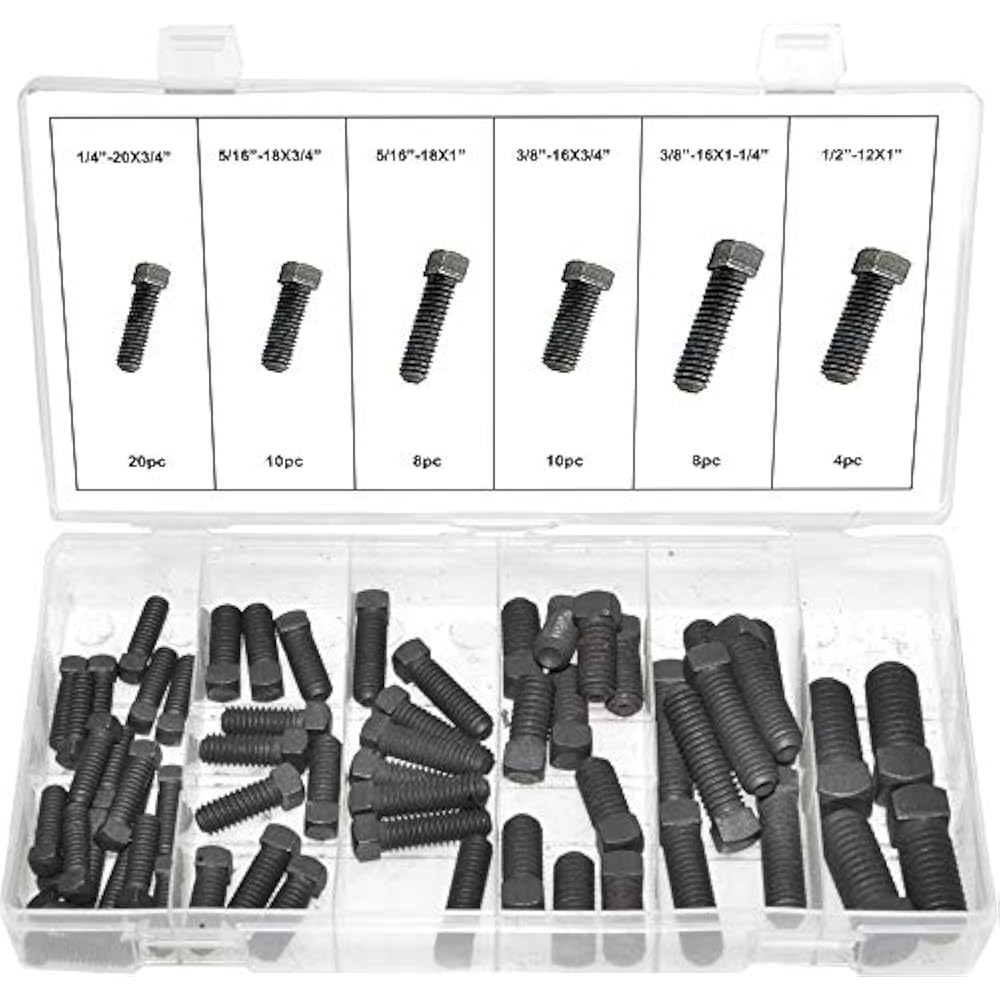 31400 60pc Square Head Set Screw Assortment Home Improvement