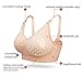 Multitrust Women Hands Free Breastpump Bra Pump&Nurse Nursing Pumping Bra with Soft Pad (L, Nude)