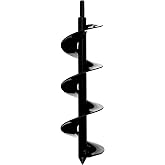 Power Planter DIY Guru Garden Auger- 3"x12" Drill Bit Hole Digger for Post Diggers, Digging Holes- Bulb Planter Tool- Auger Drill for Planting- Garden Digging Tool- 3/8" Non-Slip Hex Drive