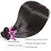 Flady Straight Human Hair 3 Bundles with Closure Grade 8A Virgin Unprocessed Malaysian Straight Hair Bundles with Lace Closure (14 16 18+12inch)