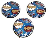 Superhero Slogans Birthday Party Plates (24) Bundle