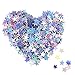 EBOOT Star Confetti Holographic Stars Glitter Confetti for Christmas Decoration, Wedding Party Supplies, Multicolor, 1/4 Inch