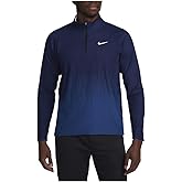 Nike Tour Men's Dri-FIT ADV 1/2-Zip Golf Top (Midnight Navy/Court Blue/White, FD5833-410) Size Medium