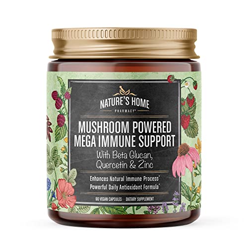 Mushroom Powered Immune Support Supplement, Glutathione Supplement