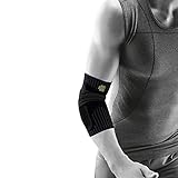 Bauerfeind Sports Elbow Support - Breathable Compression Elbow Brace - Contoured Pads for Inner and Outer Elbow Protection Against Joint Pressure - Air Knit Fabric Washable & Durable (Black, Medium)
