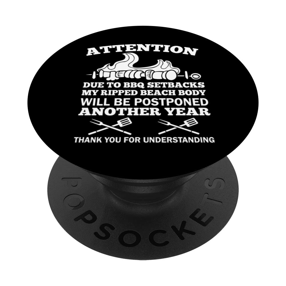 Funny Sarcastic Saying BBQ Grilling Summer PopSockets Swappable PopGrip