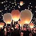 rekon 5 Pack Chinese Lanterns, 100% Biodegradable Eco Friendly Sky Lanterns for Birthdays, Parties, New Years, Memorial Ceremonies and More