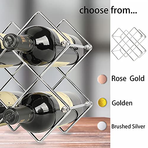 Lifancy 6 Bottle Wine Racks Countertop Tabletop Wine Rack Wine Bottle