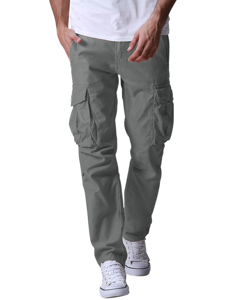 Galleon Match Men's Wild Cargo Pants(32,6540 Light Gray)