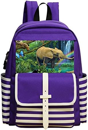 School Bookbag For Kindergarten Unisex Kid,Print Animals From Elephant Orang