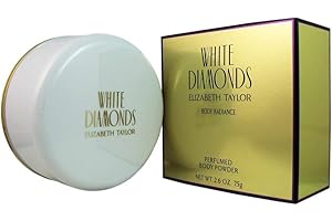 Body Powder for Women by Elizabeth Taylor, White Diamonds, Fragrance with Body Puff, 2.6 Oz