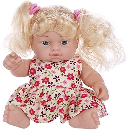 Doll, OTEMIK Baby Doll Girl Toy, Soft Body Hand Washable Baby Doll Lovely Doll with Golden Hair and Outfit Best Gifts for Child(7.48 in)