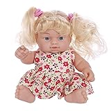 Doll, Zombaa Baby Doll Girl Toy, Soft Body Hand Washable Baby Doll Lovely Doll with Golden Hair and Outfit Best Gifts for Child(7.48 in)