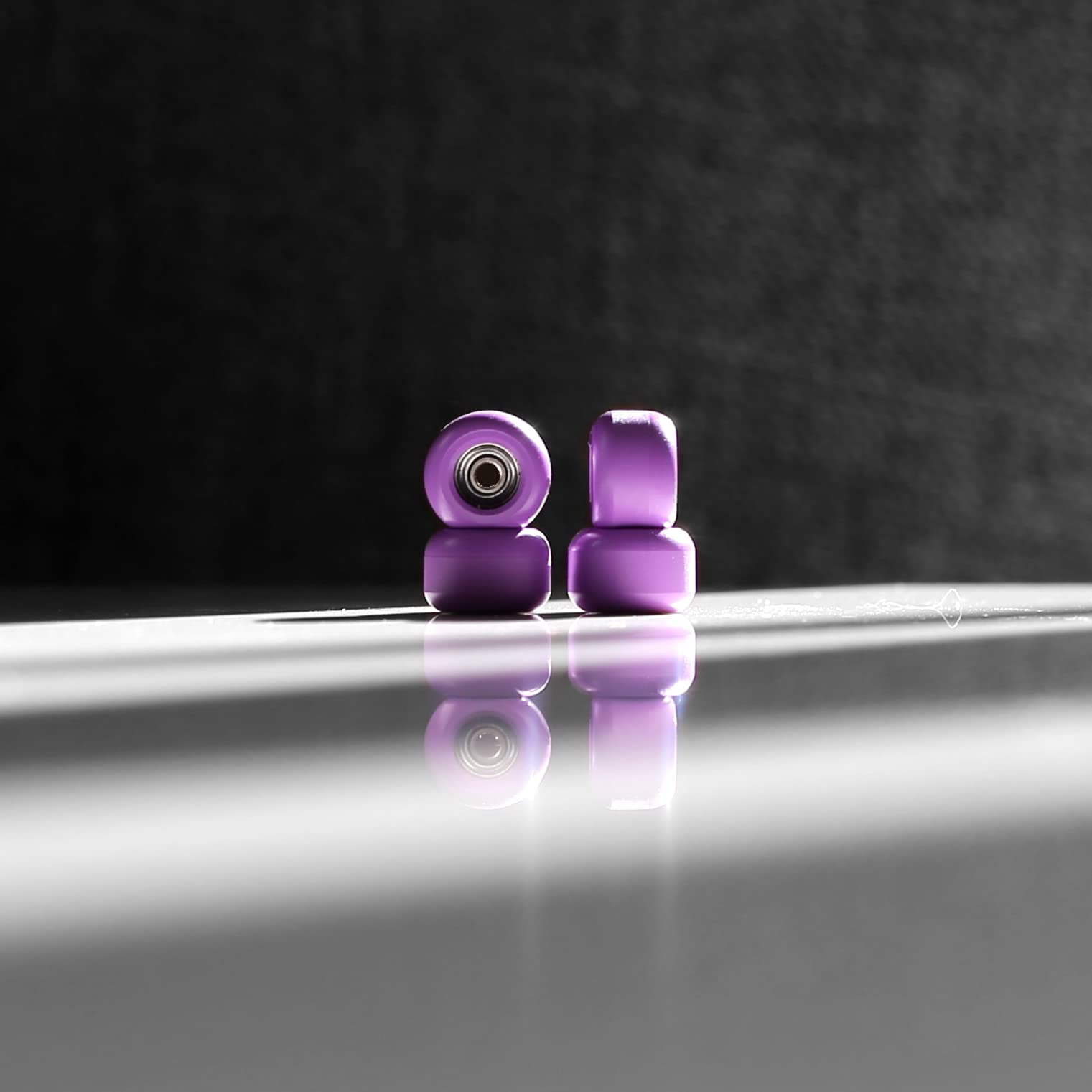 Fingerboard Skateboard Wheel, Purple, Silent, Durable, Non-Skid, Strong Grip, Handmade, Plastic, 5 inches