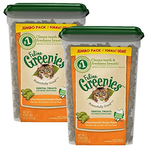 FELINE GREENIES Dental Cat Treats (Chicken, 22 oz.)