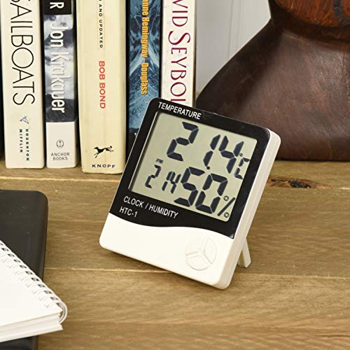 Hygrometer & PH Meter Bundle by Joyous - PH Digital Water Tester for Household Drinking Water, Swimming Pools & More - Humidity Monitor & Thermometer