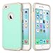 ULAK iPhone 6 Case, iPhone 6S Case Black, Sugar Candy Series Slim Fit Silicone & Hard PC Dual Layer Anti-Slip Drop Protection Case for Apple iPhone 6 & 6S 4.7 Inch, Spring Green