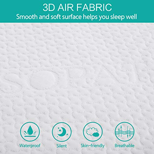 image for SOPAT Queen Mattress Protector 100% Waterproof Mattress Pad Cover,3D A