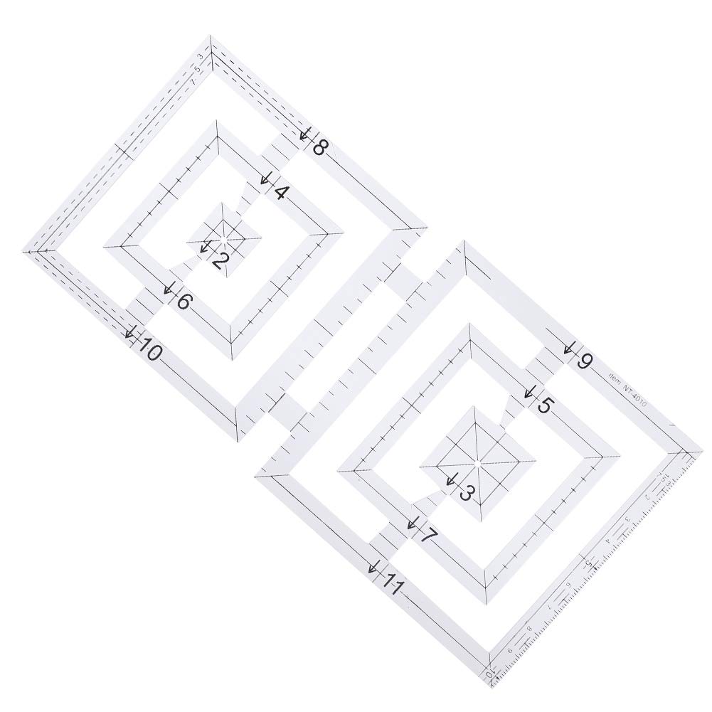 5 Styles Patch‑Work Ruler Set Quilting Rulers Set DIY Manual Rulers Template Fabric Sewing Tools Drawing Measuring Tools