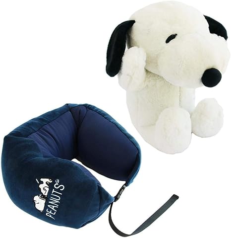 Amazon Co Jp Vanguard Portable Pillow Navy Snoopy Approx H 5 9 X W 9 1 X D 17 7 Inches 15 X 23 X 45 Cm Neck Pillow With Belt Removed Approx H 5 1 X W