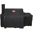 Char-Griller® Grand Champ™ Grill Cover, Shields and Protects from Moisture, Wind, Sand, Birds and Dirt, PVC and Polyester Blend, Black, Designed to Fit Model # 8250.